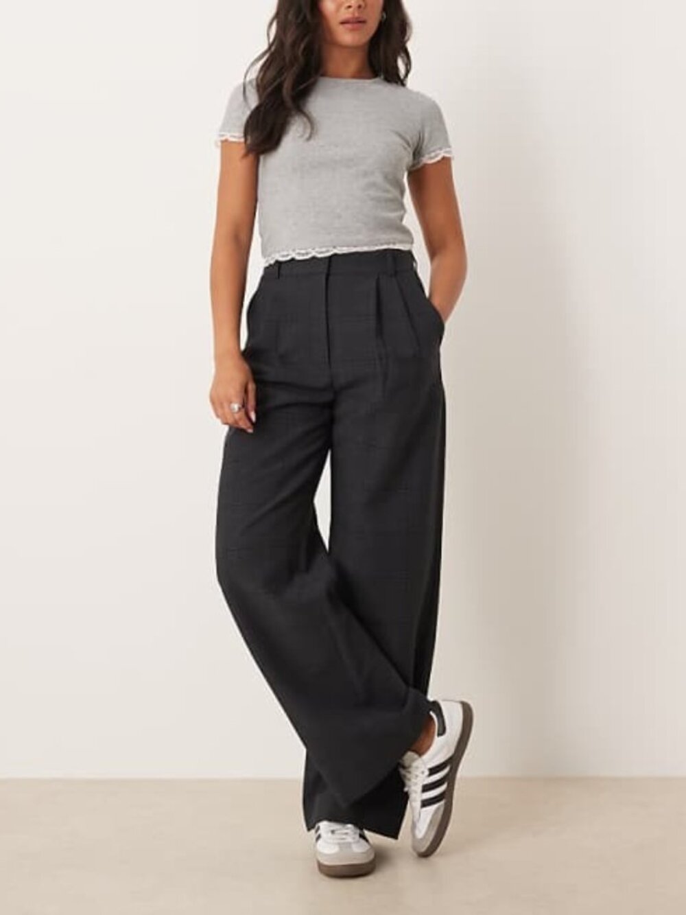 Abercrombie & Fitch Black Sloane Wide-Leg Pants Size 16L / 33